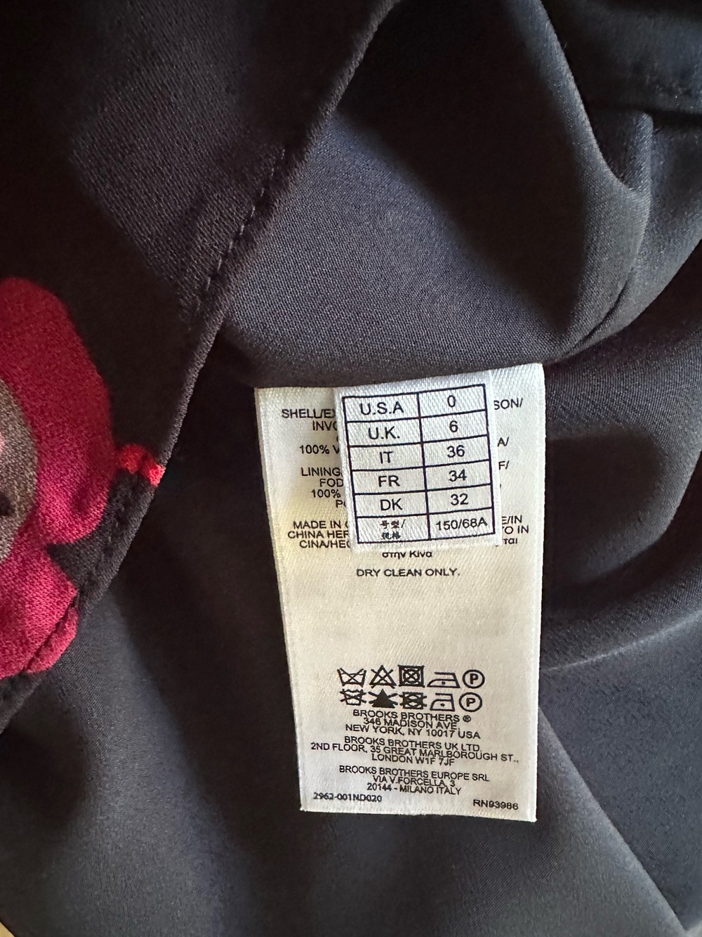 Brooks Brothers Floral Dress Size 0 - Picture 7 of 7
